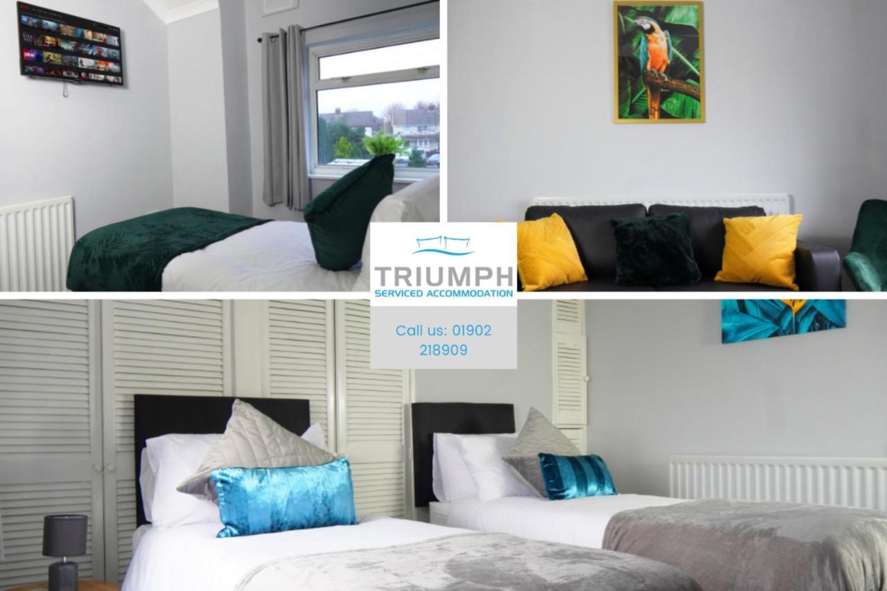Portobello House - Four Bedroom House Perfect For Contractors - Sleeps 6 - Free Parking Wolverhampton Zewnętrze zdjęcie